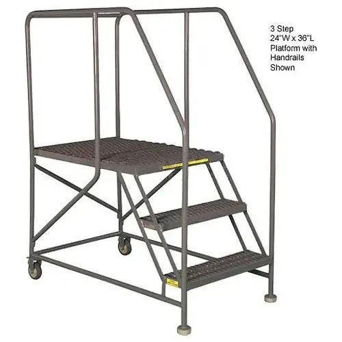 Ballymore WL 5 Step Steel Work Platform 24 X 36 Grip Rails Ballymore