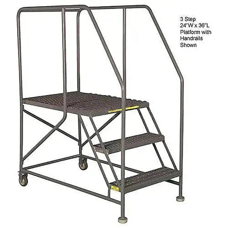 Ballymore WL 5 Step Steel Work Platform 24 X 36 Grip Rails Ballymore