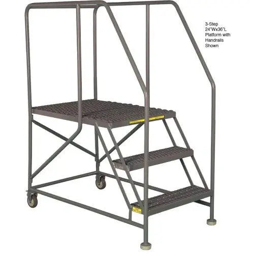 Ballymore WL 5 Step Steel Work Platform 24 X 48 Grip Rails Ballymore