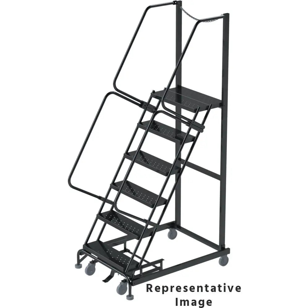 Ballymore Weight-Actuated Slope-Walk Steel Rolling Exit Ladder - — Vovlift