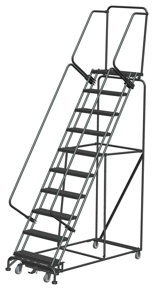 Ballymore Weight-Actuated Steel Rolling Ladder — Perforated Ballymore