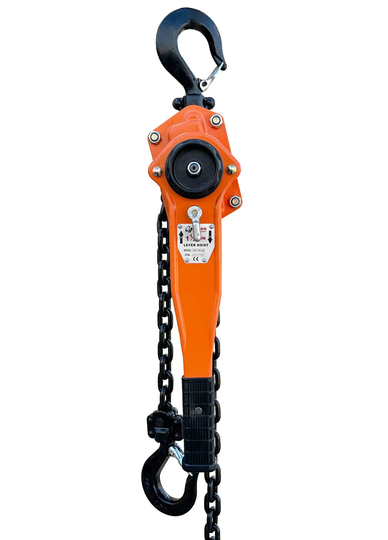 Bison Lifting 1 1/2 Ton Lever Hoist (Black Chain) Bison Lifting