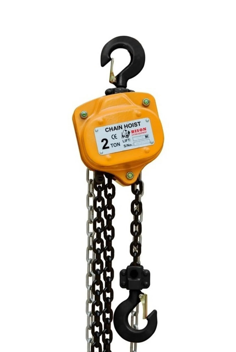 Bison Lifting 1/2 Ton Chain Hoist (Black Chain) 20' Bison Lifting