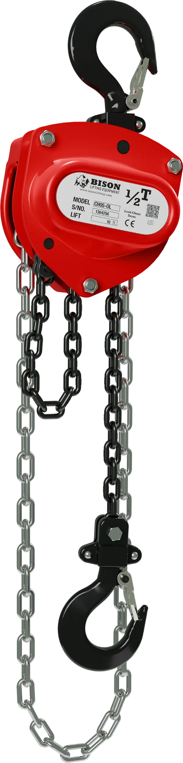 Bison Lifting 1/2 Ton Chain Hoist with Overload Protection Bison Lifting