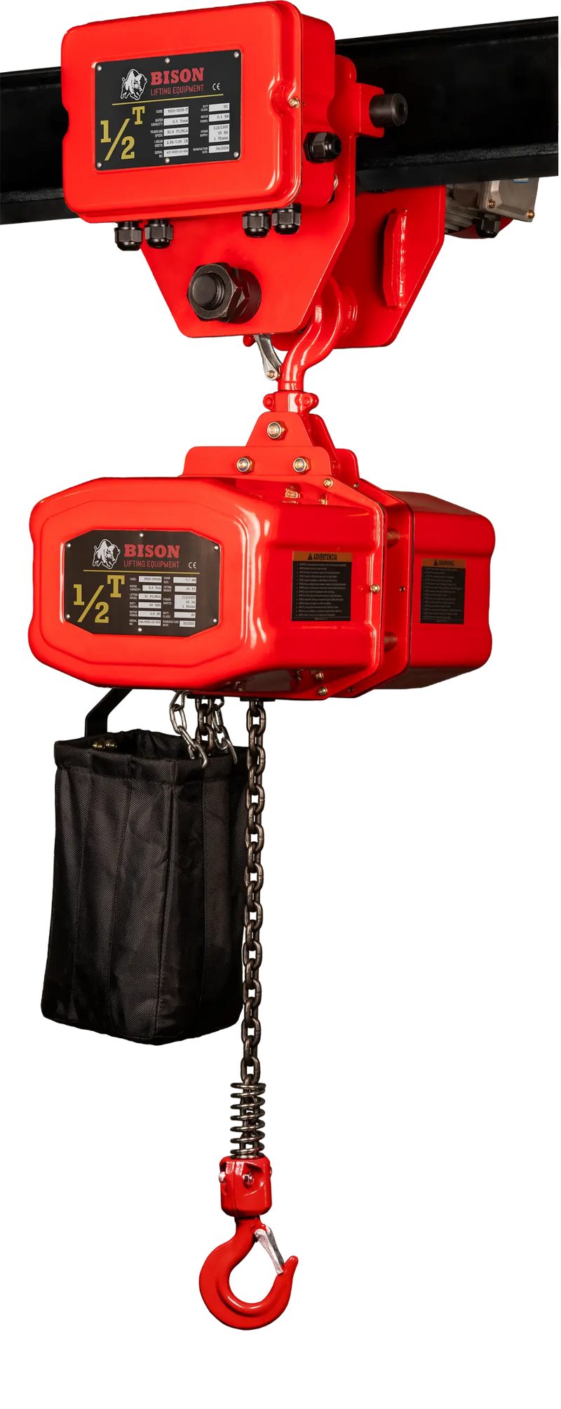 Bison Lifting 1/2 Ton Hoist + Trolley Bison Lifting