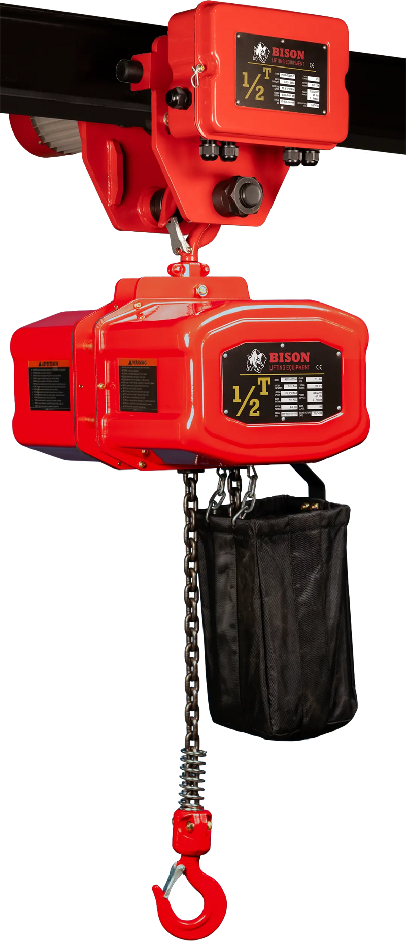 Bison Lifting 1/2 Ton Hoist + Trolley Bison Lifting