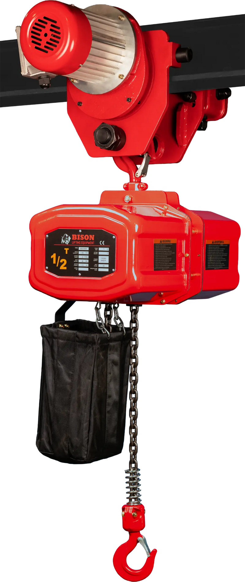 Bison Lifting 1/2 Ton Hoist + Trolley Bison Lifting