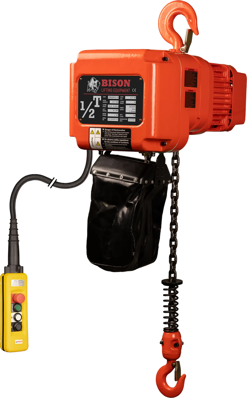 Bison Lifting 1/2 Ton Three Phase Hoist Bison Lifting