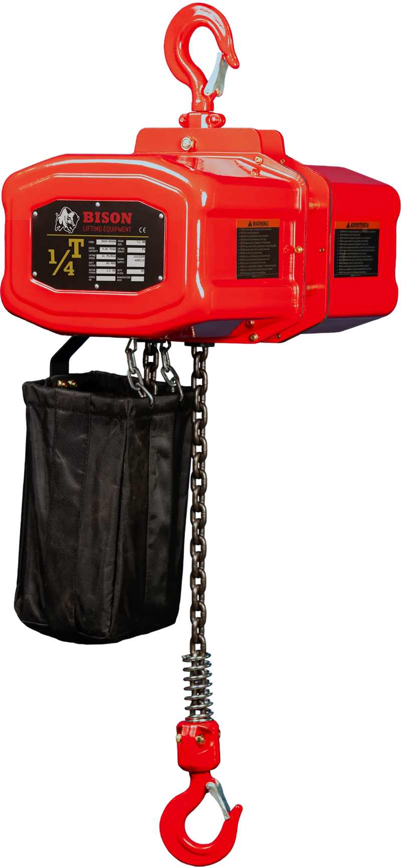 Bison Lifting 1/4 Ton Single Phase Hoist Bison Lifting