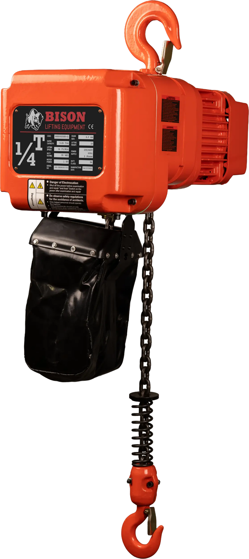 Bison Lifting 1/4 Ton Three Phase Hoist Bison Lifting