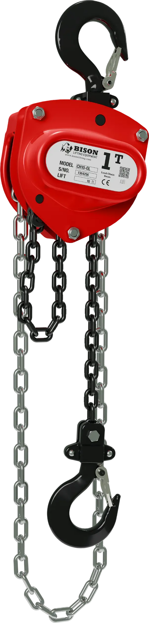 Bison Lifting 1 Ton Chain Hoist with Overload Protection Bison Lifting