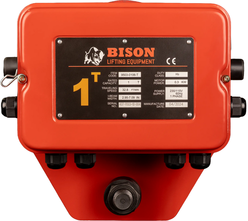 Bison Lifting 1 Ton Motorized Trolley Bison Lifting