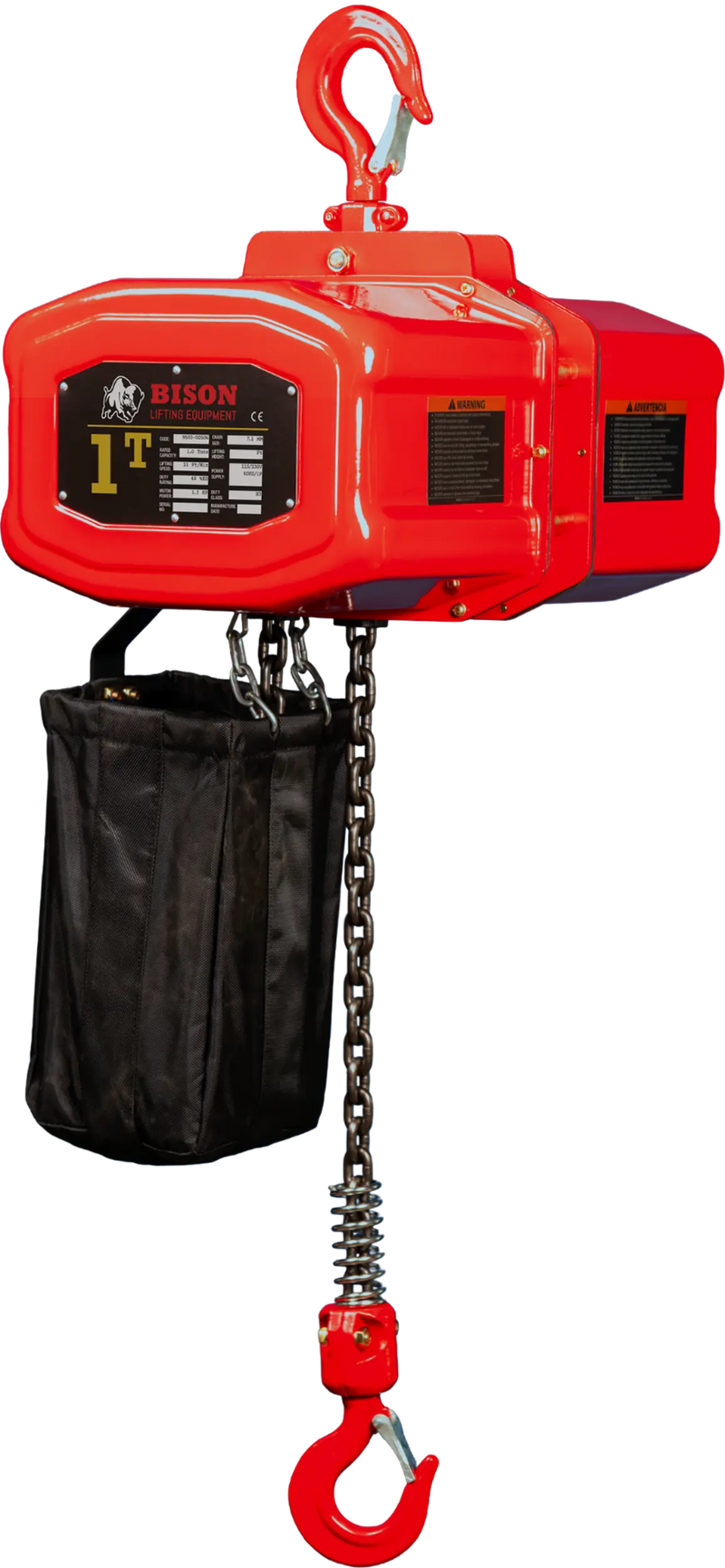Bison Lifting 1 Ton Single Phase Hoist Bison Lifting
