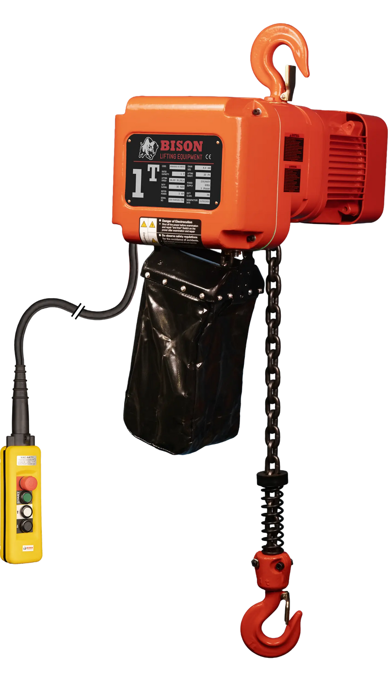 Bison Lifting 1 Ton Three Phase Hoist Bison Lifting