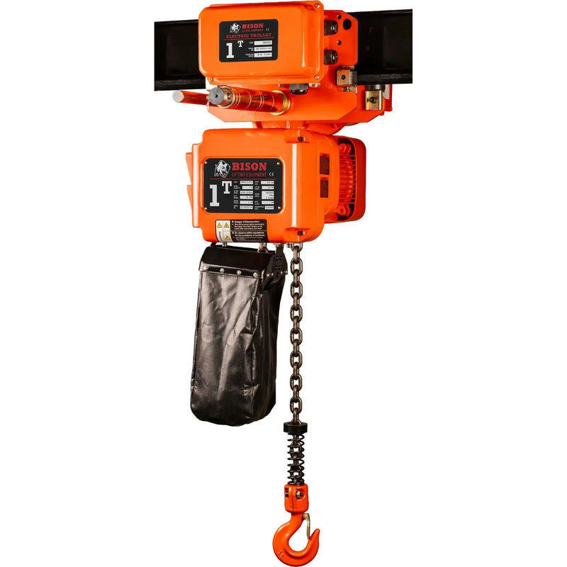 1 Ton Three Phase Hoist + Trolley Bison Lifting