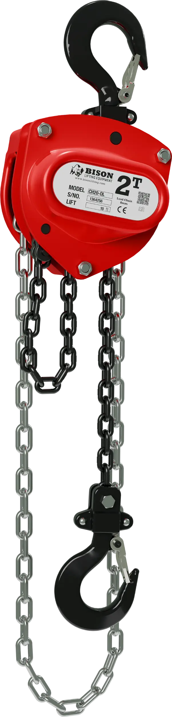 Bison Lifting 2 Ton Chain Hoist with Overload Protection Bison Lifting