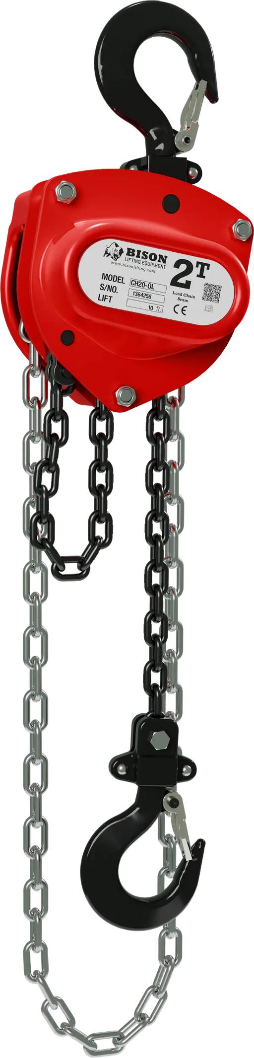 Bison Lifting 2 Ton Chain Hoist with Overload Protection Bison Lifting