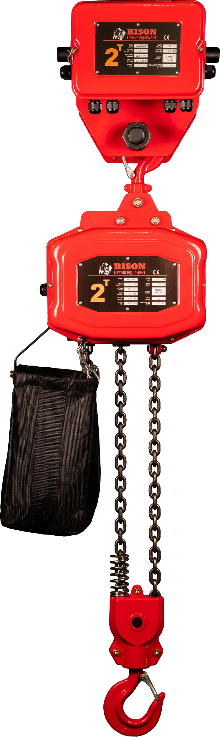 Bison Lifting 2 Ton Hoist + Trolley Bison Lifting