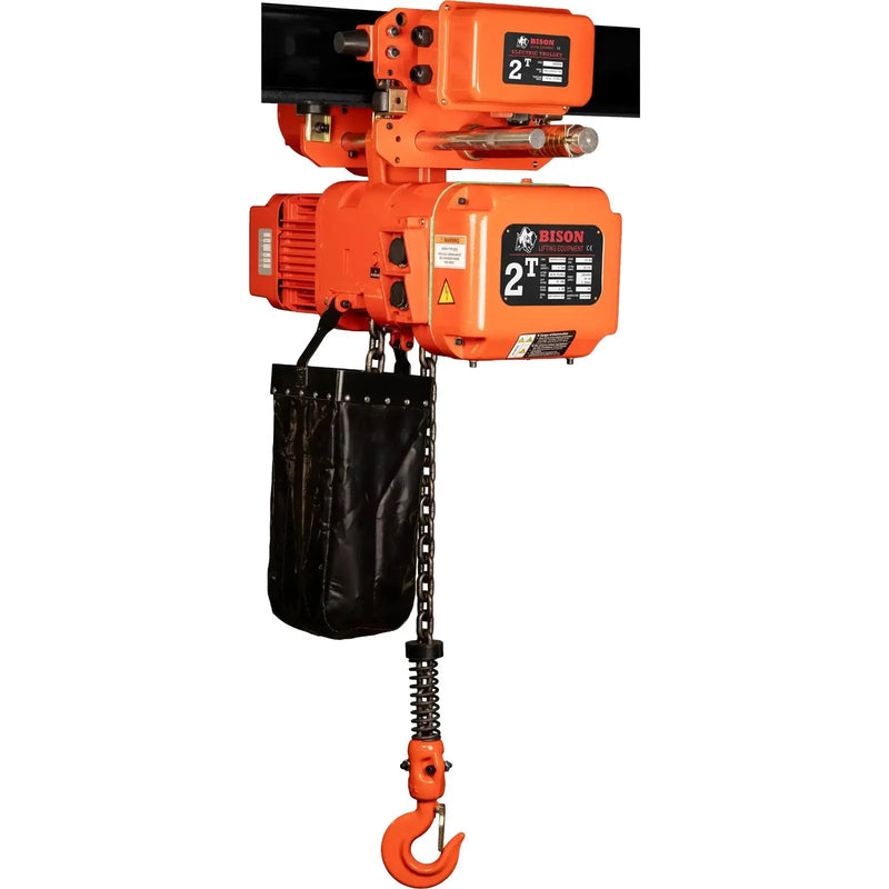 Bison Lifting 2 Ton Three Phase Hoist + Trolley - Dual Speed Bison Lifting