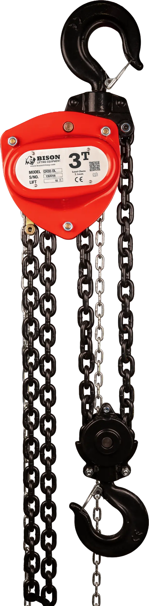 Bison Lifting 3 Ton Chain Hoist with Overload Protection Bison Lifting
