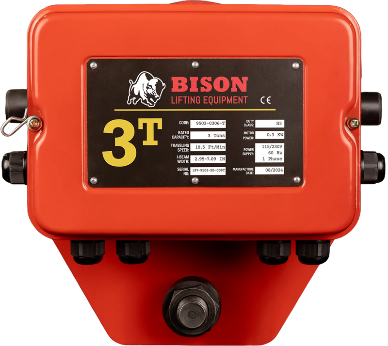 Bison Lifting 3 Ton Motorized Trolley Bison Lifting