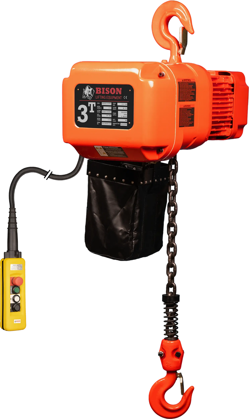 Bison Lifting 3 Ton Three Phase Hoist Bison Lifting