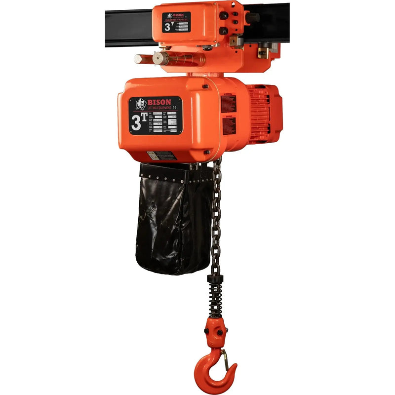 Bison Lifting 3 Ton Three Phase Hoist + Trolley Bison Lifting