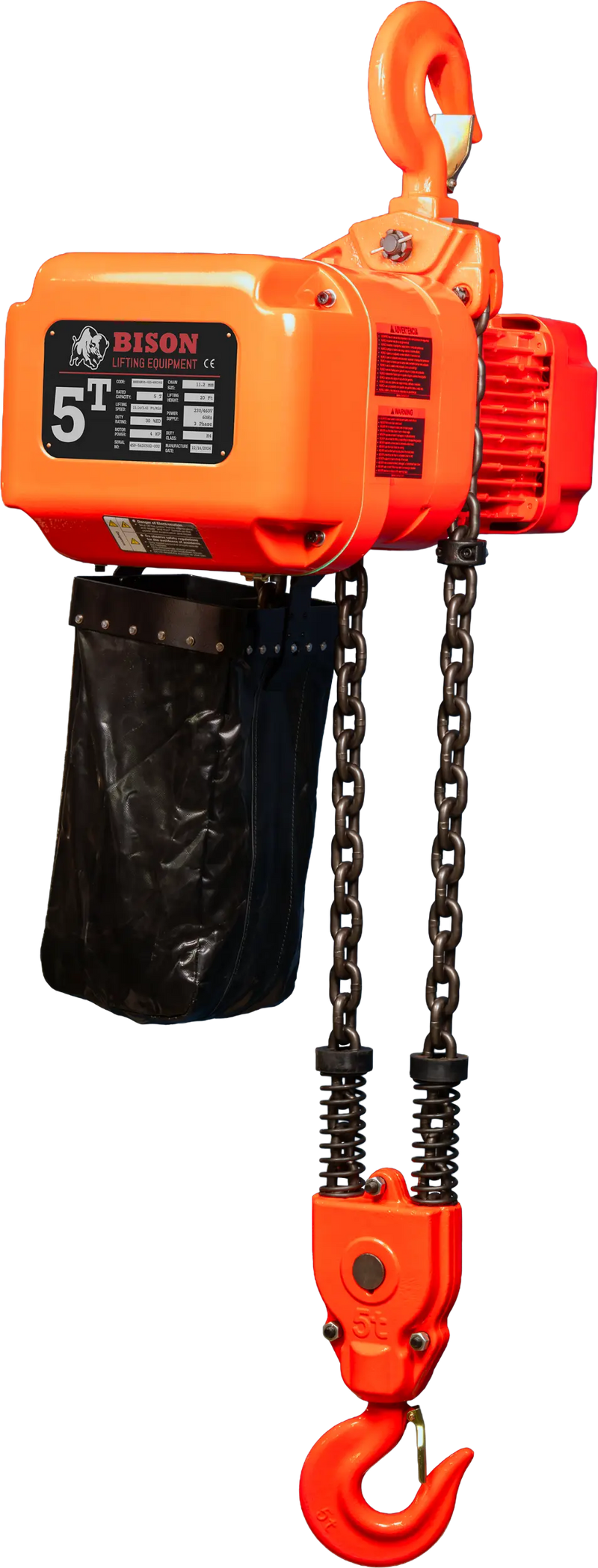 Bison Lifting 5 Ton Three Phase Hoist - Dual Speed Bison Lifting