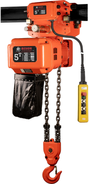 Bison Lifting 5 Ton Three Phase Hoist + Trolley - Dual Speed Bison Lifting
