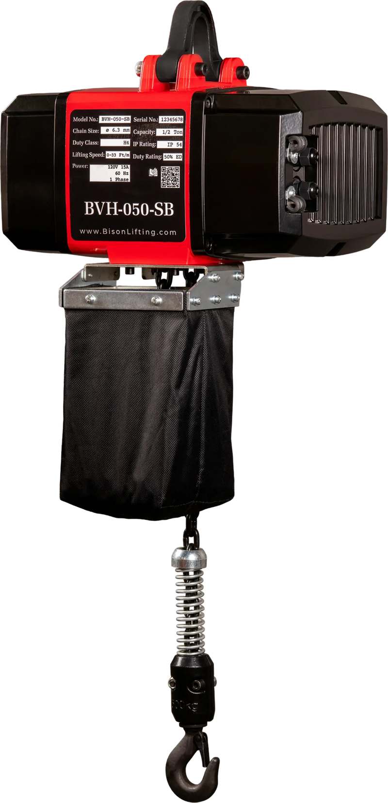 Bison Lifting BVH Series Electric Chain Hoist - 1/2 Ton Bison Lifting