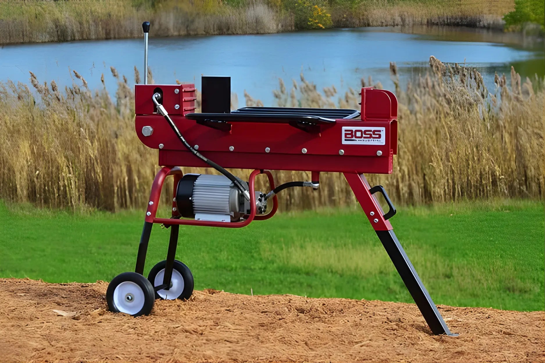 Boss Industrial 10 Ton Electric Log Splitter - ED10T20 - Vovlift