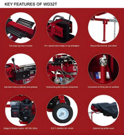 Boss Industrial 27 Ton Gas Log Splitter-WD27T Boss Industrial