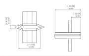 Boss Industrial 4-Way Cross Wedge - CW-D2 Boss Industrial