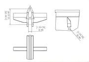 Boss Industrial 4-Way Cross Wedge - CW-G Boss Industrial