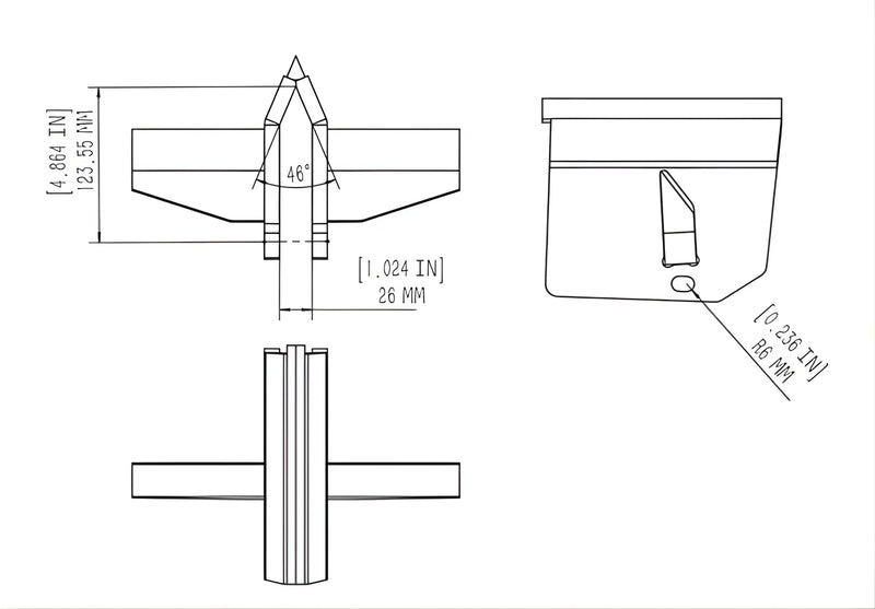 Boss Industrial 4-Way Cross Wedge - CW-G Boss Industrial