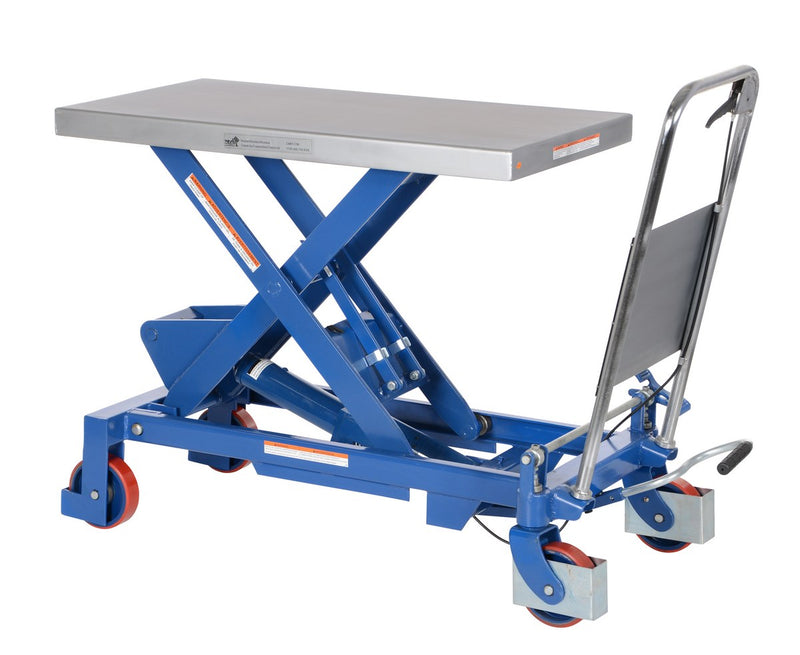 Vestil Partially Stainless Steel Hydraulic Elevating Carts
