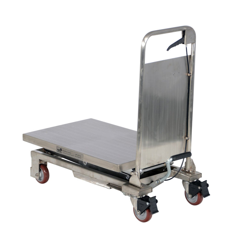 Vestil Partially Stainless Steel Hydraulic Elevating Carts