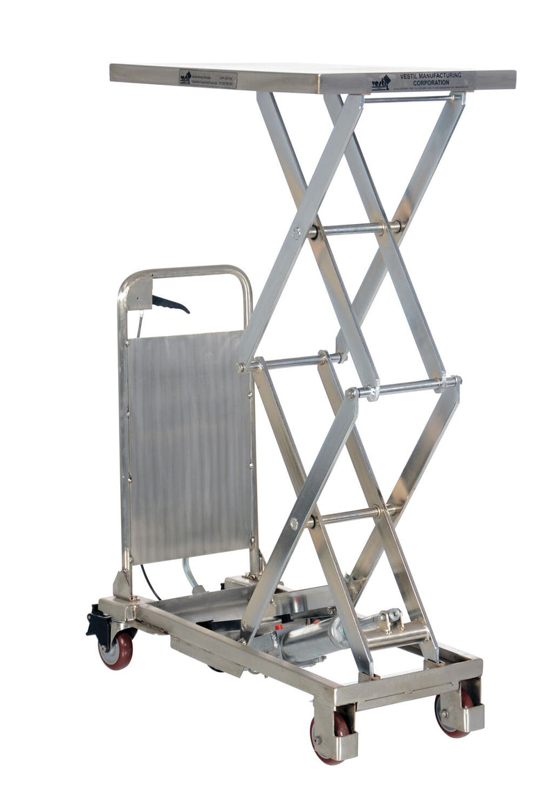 Vestil Partially Stainless Steel Hydraulic Elevating Carts