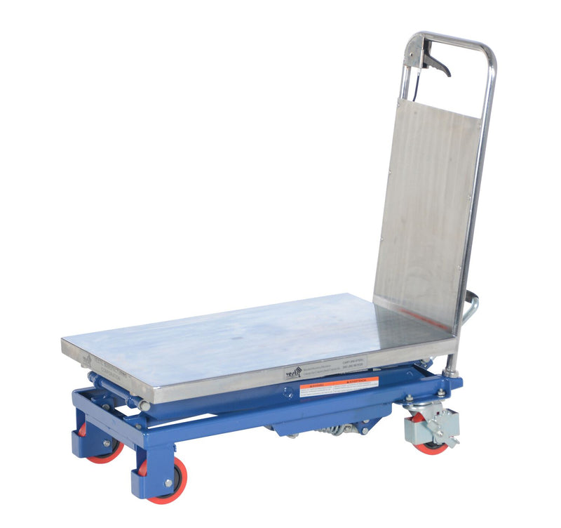Vestil Partially Stainless Steel Hydraulic Elevating Carts