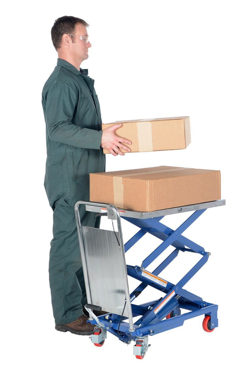 Vestil Partially Stainless Steel Hydraulic Elevating Carts