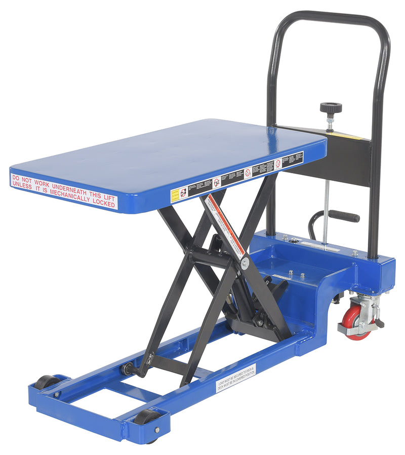 Vestil Low Profile Scissor Cart w/ Auto-Shift