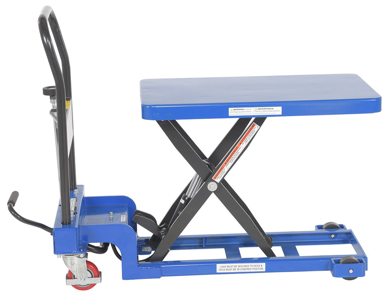 Vestil Low Profile Scissor Cart w/ Auto-Shift