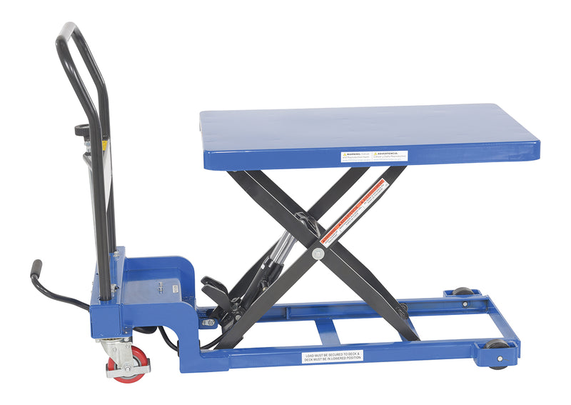 Vestil Low Profile Scissor Cart w/ Auto-Shift
