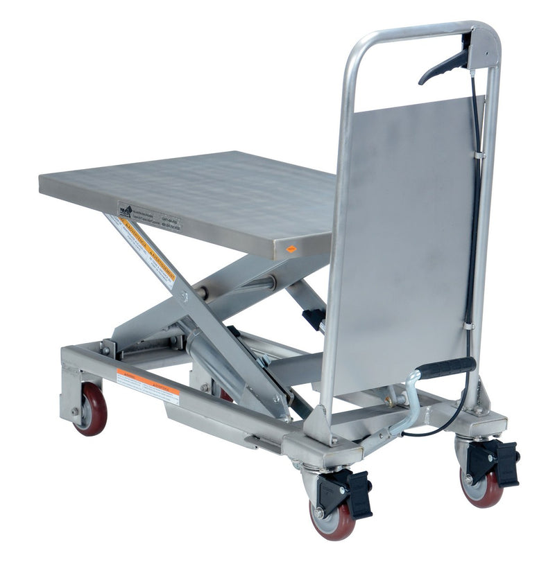 Vestil Partially Stainless Steel Hydraulic Elevating Carts