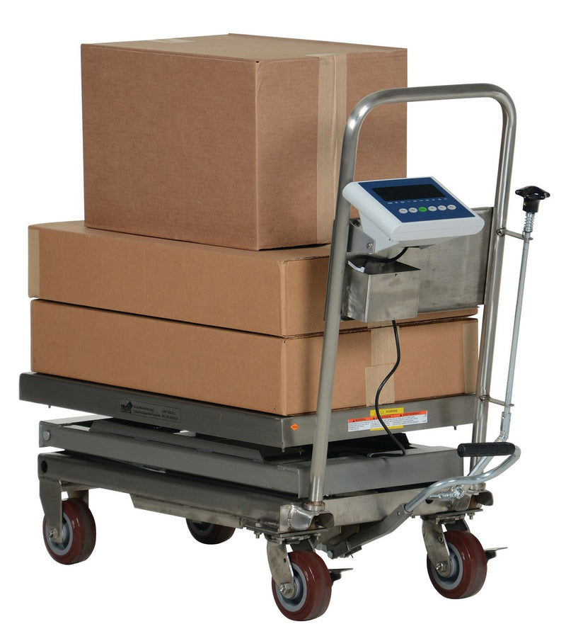 Vestil Scissor Carts with Built-In Scale