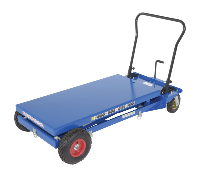Vestil Pneumatic Tire Elevating Carts