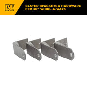 CASTER BRACKETS & HRDWR 30" WAW BE Power Equipment