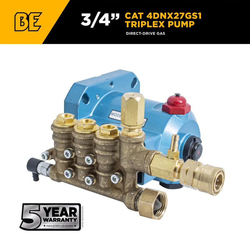 CAT 4DNX27GS1 Pump – 2.7 GPM, 3,000 PSI, 3/4" Shaft BE Power Equipment