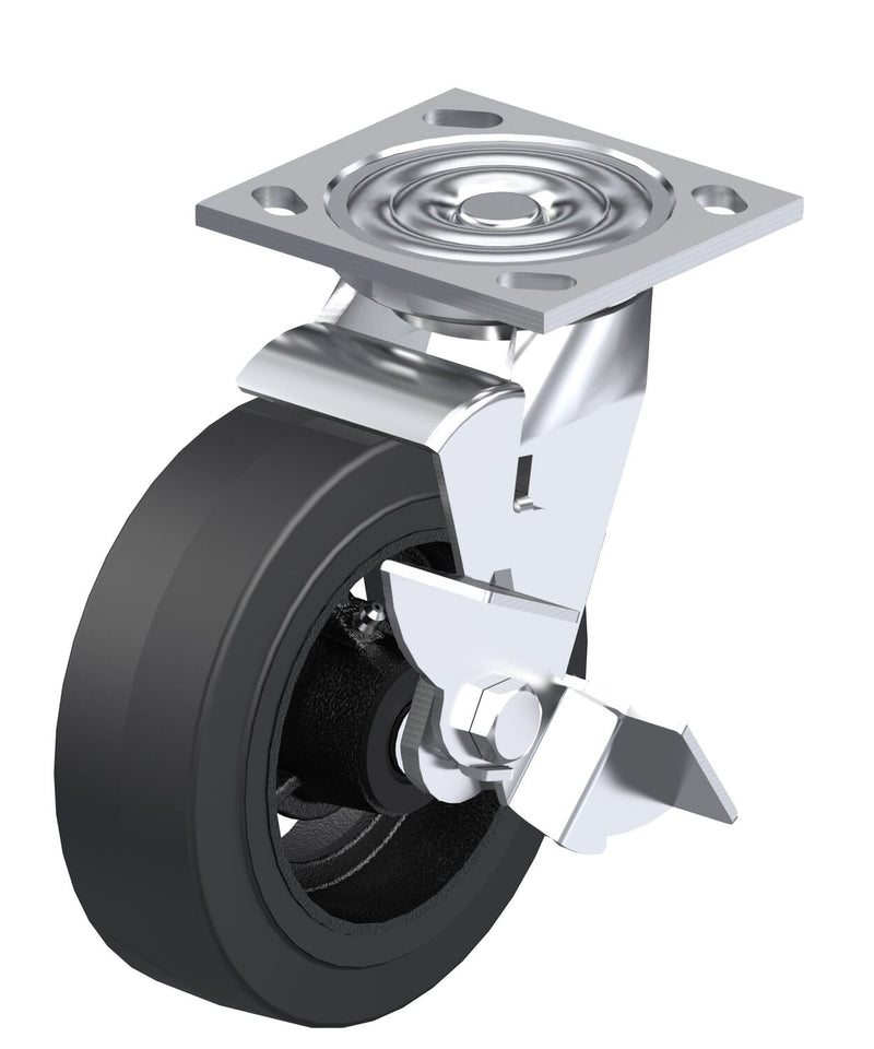 Vestil Mold On Rubber Casters