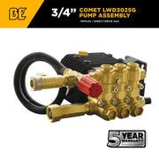 Comet LWD3025G Pump Assembly – 3.1 GPM, 3,100 PSI, 3/4" Shaft BE Power Equipment